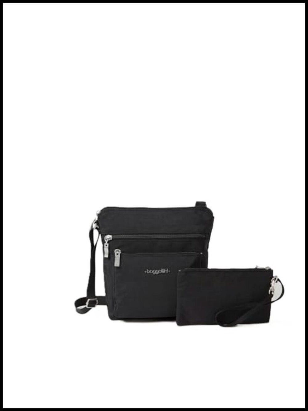 Small Lightweight Water-Resistant Nylon Crossbody Travel Purse